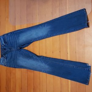 Distressed Curvy Skinny Kick Jeans 8L
